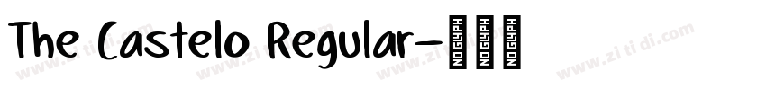The Castelo Regular字体转换